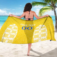 Custom Moldova Football Sarong Tricolorii Tree Of Life Yellow Version - Wonder Print Shop