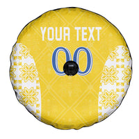 Custom Moldova Football Spare Tire Cover Tricolorii Tree Of Life Yellow Version - Wonder Print Shop