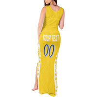 Custom Moldova Football Tank Maxi Dress Tricolorii Tree Of Life Yellow Version - Wonder Print Shop