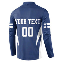 Custom Finland Hockey Button Sweatshirt Suomi Leijonat Mascot - Wonder Print Shop