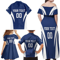 Custom Finland Hockey Family Matching Off Shoulder Maxi Dress and Hawaiian Shirt Suomi Leijonat Mascot - Wonder Print Shop