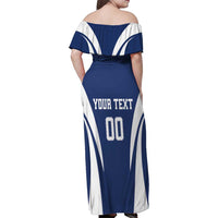 Custom Finland Hockey Family Matching Off Shoulder Maxi Dress and Hawaiian Shirt Suomi Leijonat Mascot - Wonder Print Shop