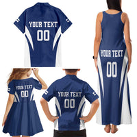 Custom Finland Hockey Family Matching Tank Maxi Dress and Hawaiian Shirt Suomi Leijonat Mascot - Wonder Print Shop