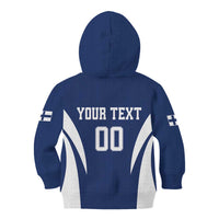 Custom Finland Hockey Kid Hoodie Suomi Leijonat Mascot - Wonder Print Shop