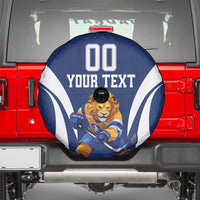 Custom Finland Hockey Spare Tire Cover Suomi Leijonat Mascot - Wonder Print Shop