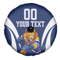 Custom Finland Hockey Spare Tire Cover Suomi Leijonat Mascot - Wonder Print Shop