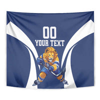 Custom Finland Hockey Tapestry Suomi Leijonat Mascot - Wonder Print Shop