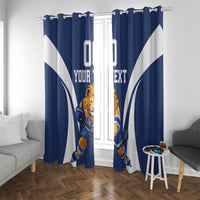 Custom Finland Hockey Window Curtain Suomi Leijonat Mascot - Wonder Print Shop
