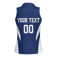 Custom Finland Hockey Women Sleeveless Polo Shirt Suomi Leijonat Mascot - Wonder Print Shop