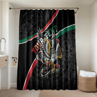 Mexico Eagle Spirit Personalized Bathroom Set Ancient Aztec Pattern - Wonder Print Shop