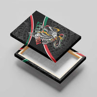Mexico Eagle Spirit Personalized Canvas Wall Art Ancient Aztec Pattern - Wonder Print Shop