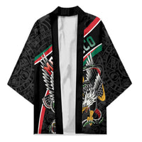 Mexico Eagle Spirit Personalized Kimono Ancient Aztec Pattern - Wonder Print Shop