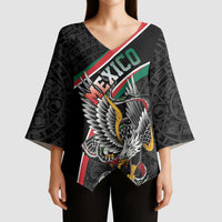 Mexico Eagle Spirit Personalized Kimono Sleeve Blouse Ancient Aztec Pattern - Wonder Print Shop