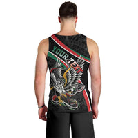 Mexico Eagle Spirit Personalized Men Tank Top Ancient Aztec Pattern - Wonder Print Shop