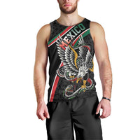 Mexico Eagle Spirit Personalized Men Tank Top Ancient Aztec Pattern - Wonder Print Shop