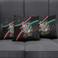 Mexico Eagle Spirit Personalized Pillow Cover Ancient Aztec Pattern - Wonder Print Shop