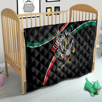 Mexico Eagle Spirit Personalized Quilt Ancient Aztec Pattern - Wonder Print Shop