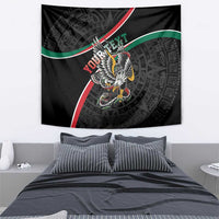 Mexico Eagle Spirit Personalized Tapestry Ancient Aztec Pattern - Wonder Print Shop