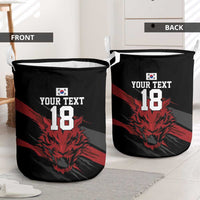 Custom South Korea Football Laundry Basket Taegeuk Warriors Spirit - Wonder Print Shop