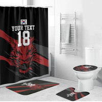 Custom South Korea Football Bathroom Set Taegeuk Warriors Spirit - Wonder Print Shop