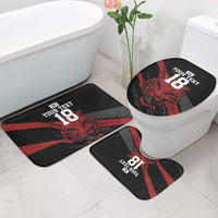 Custom South Korea Football Bathroom Set Taegeuk Warriors Spirit - Wonder Print Shop