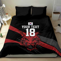 Custom South Korea Football Bedding Set Taegeuk Warriors Spirit - Wonder Print Shop