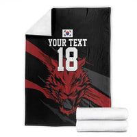Custom South Korea Football Blanket Taegeuk Warriors Spirit - Wonder Print Shop