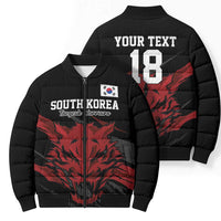 Custom South Korea Football Bomber Puffer Jacket Taegeuk Warriors Spirit - Wonder Print Shop