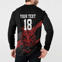 Custom South Korea Football Button Sweatshirt Taegeuk Warriors Spirit - Wonder Print Shop