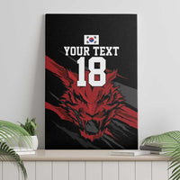 Custom South Korea Football Canvas Wall Art Taegeuk Warriors Spirit - Wonder Print Shop
