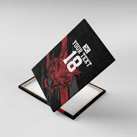 Custom South Korea Football Canvas Wall Art Taegeuk Warriors Spirit - Wonder Print Shop
