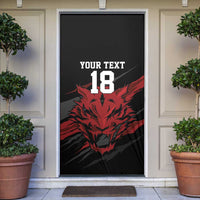 Custom South Korea Football Door Cover Taegeuk Warriors Spirit - Wonder Print Shop