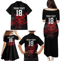 Custom South Korea Football Family Matching Puletasi and Hawaiian Shirt Taegeuk Warriors Spirit - Wonder Print Shop