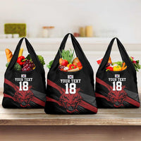 Custom South Korea Football Grocery Bag Taegeuk Warriors Spirit - Wonder Print Shop