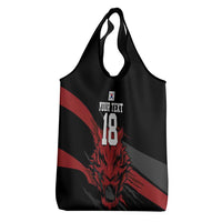 Custom South Korea Football Grocery Bag Taegeuk Warriors Spirit - Wonder Print Shop