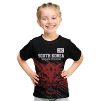 Custom South Korea Football Kid T Shirt Taegeuk Warriors Spirit - Wonder Print Shop