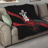 Custom South Korea Football Quilt Taegeuk Warriors Spirit - Wonder Print Shop