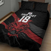 Custom South Korea Football Quilt Bed Set Taegeuk Warriors Spirit - Wonder Print Shop