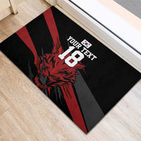 Custom South Korea Football Rubber Doormat Taegeuk Warriors Spirit - Wonder Print Shop
