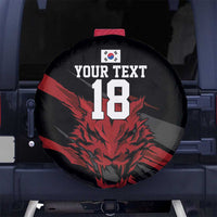 Custom South Korea Football Spare Tire Cover Taegeuk Warriors Spirit - Wonder Print Shop