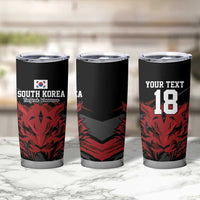 Custom South Korea Football Tumbler Cup Taegeuk Warriors Spirit - Wonder Print Shop