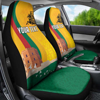 Personalized Lithuania Independence Restoration Day Car Seat Cover Gediminas Tower Flag Style