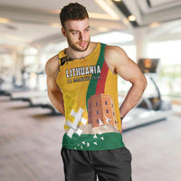 Personalized Lithuania Independence Restoration Day Men Tank Top Gediminas Tower Flag Style