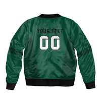 Custom Lithuania Football Bomber Jacket Vytis Lithuanian Lietuva Green Version
