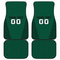 Custom Lithuania Football Car Mats Vytis Lithuanian Lietuva Green Version