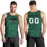 Custom Lithuania Football Men Tank Top Vytis Lithuanian Lietuva Green Version