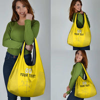 Custom Lithuania Football Grocery Bag Vytis Lithuanian Lietuva Yellow Version