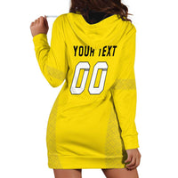 Custom Lithuania Football Hoodie Dress Vytis Lithuanian Lietuva Yellow Version