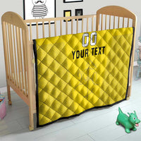 Custom Lithuania Football Quilt Vytis Lithuanian Lietuva Yellow Version