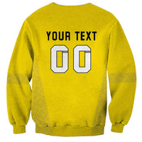 Custom Lithuania Football Sweatshirt Vytis Lithuanian Lietuva Yellow Version